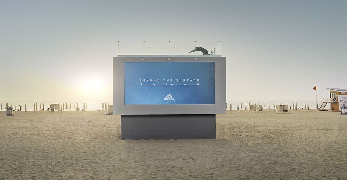 Liquid Billboard Adidas
